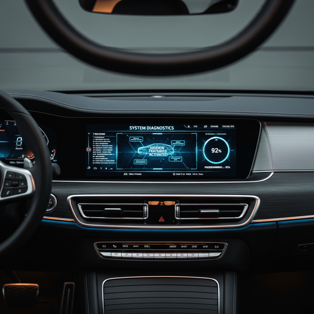 Illuminated dashboard and interior accents